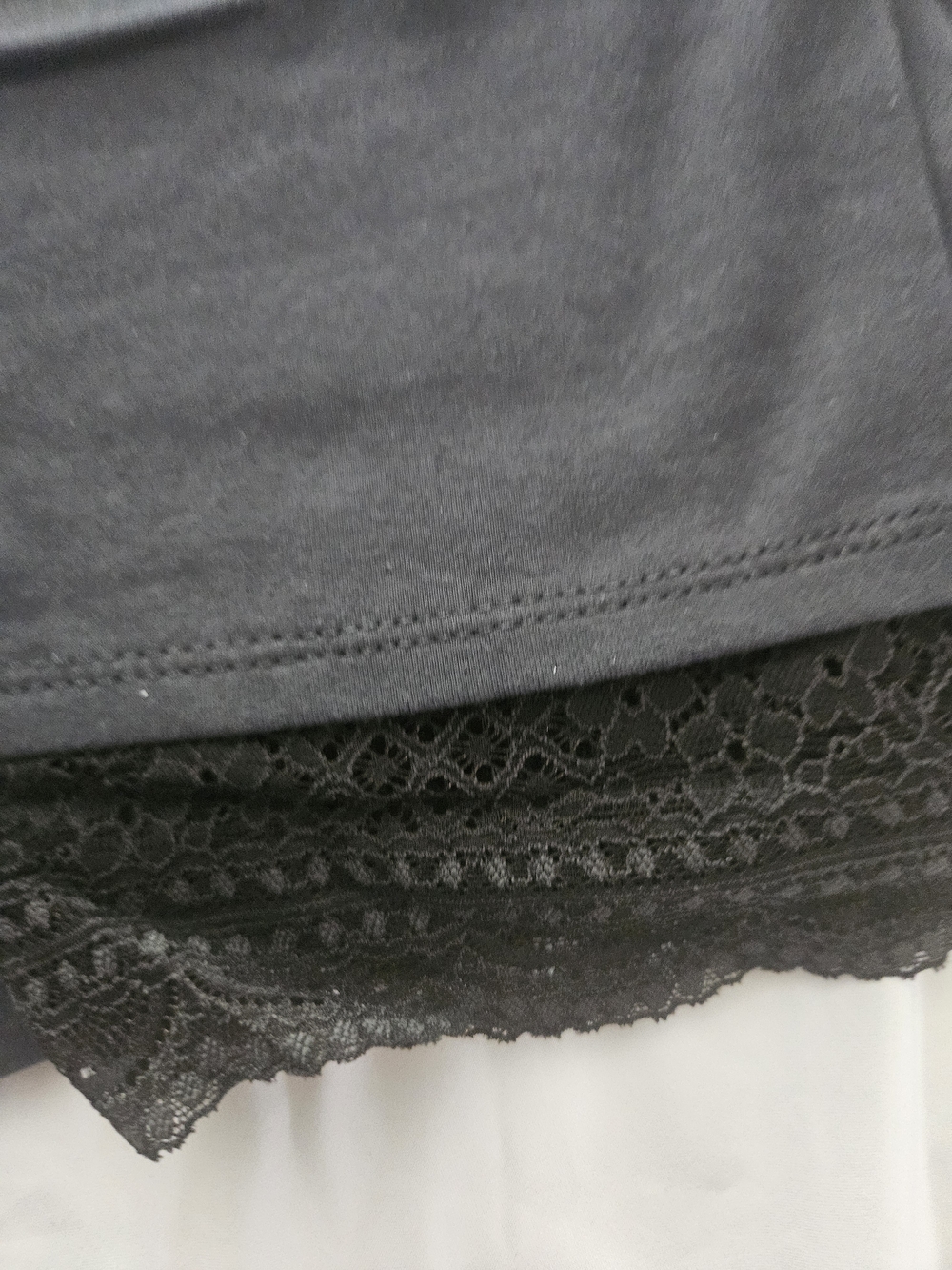 LOGO Layers by Lori Goldstein Regular Lace Hem Ankle Leggings Sz 2X NWOT - Picture 2 of 5